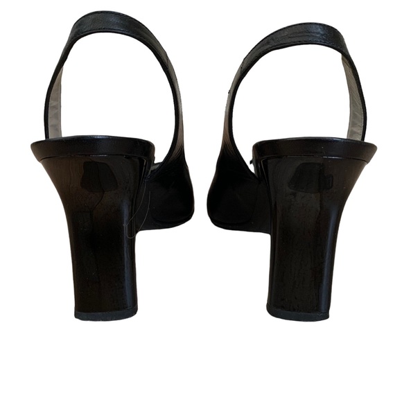 Vintage Rare 90s Patrick Cox Black Cut Out Heels Pumps Shoes size 38 - Picture 3 of 8